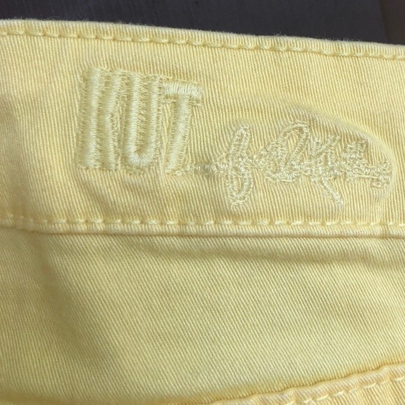 Kut from the Kloth Sz 4 Yellow Marilyn Ankle Skinny Jeans - Picture 5 of 8